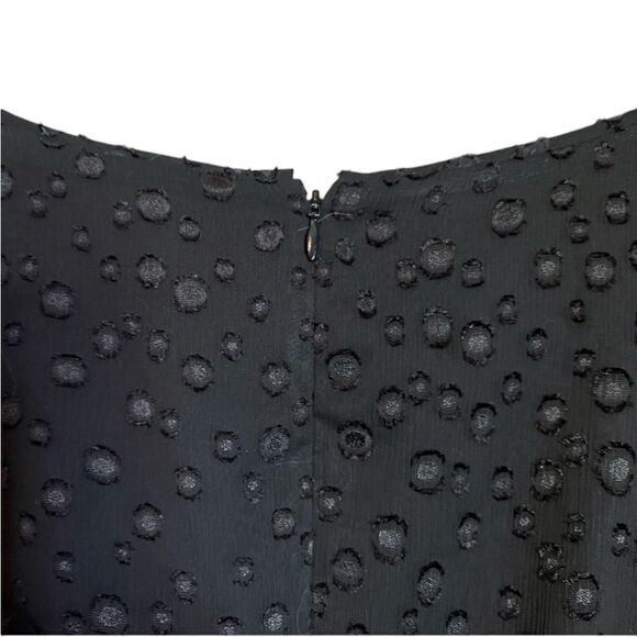Ann Taylor black long sleeve dress with circle details - Picture 9 of 10